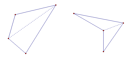 A diagonal of a polygon is a line segment that connects any two 